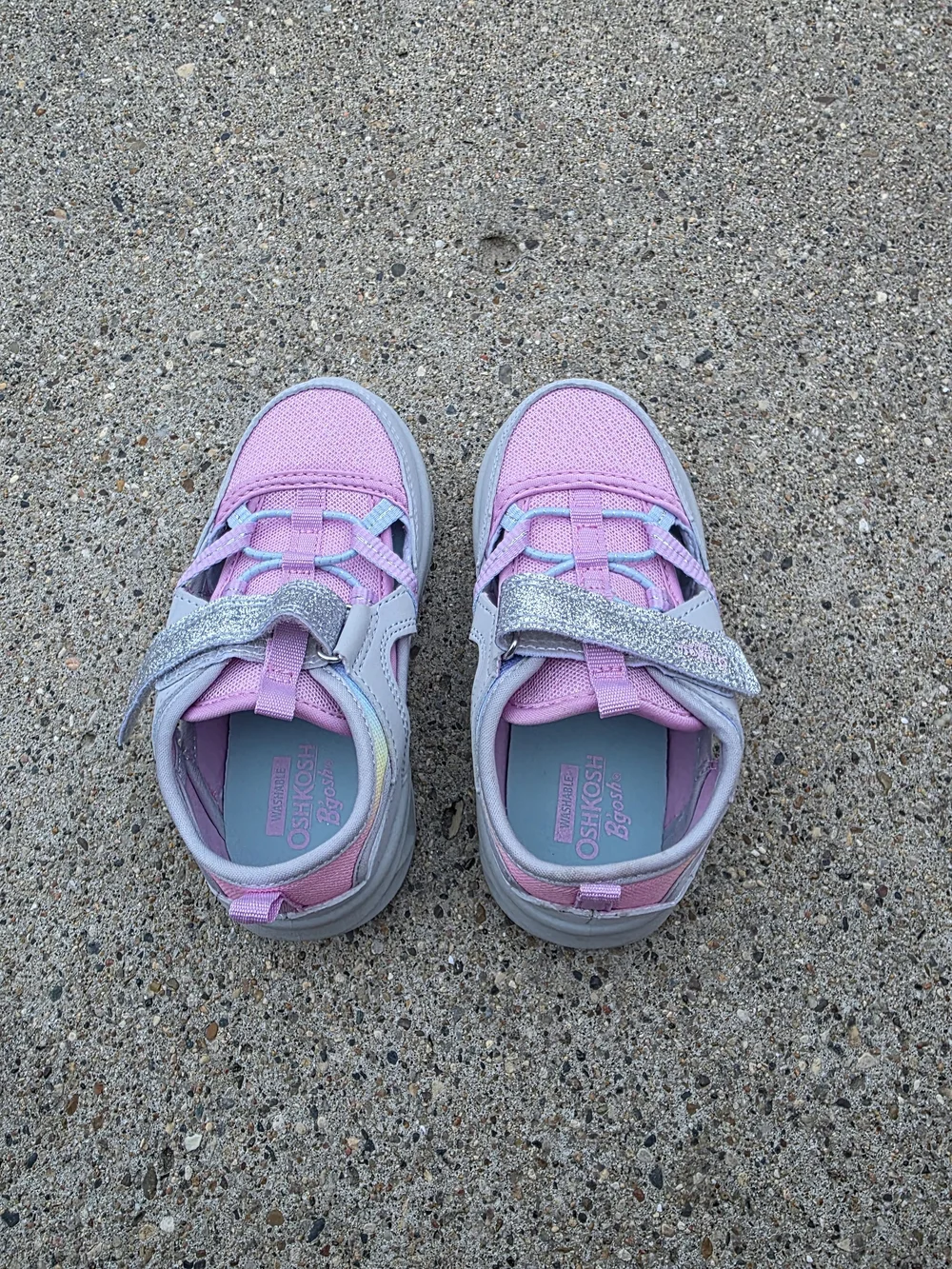 Oshkosh washable sandals With Pink Glitter Strap  Girl  10k